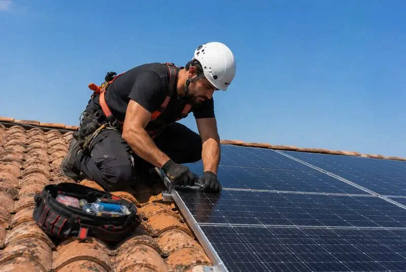 Maintenance et monitoring de panneaux solaires aux Cammazes